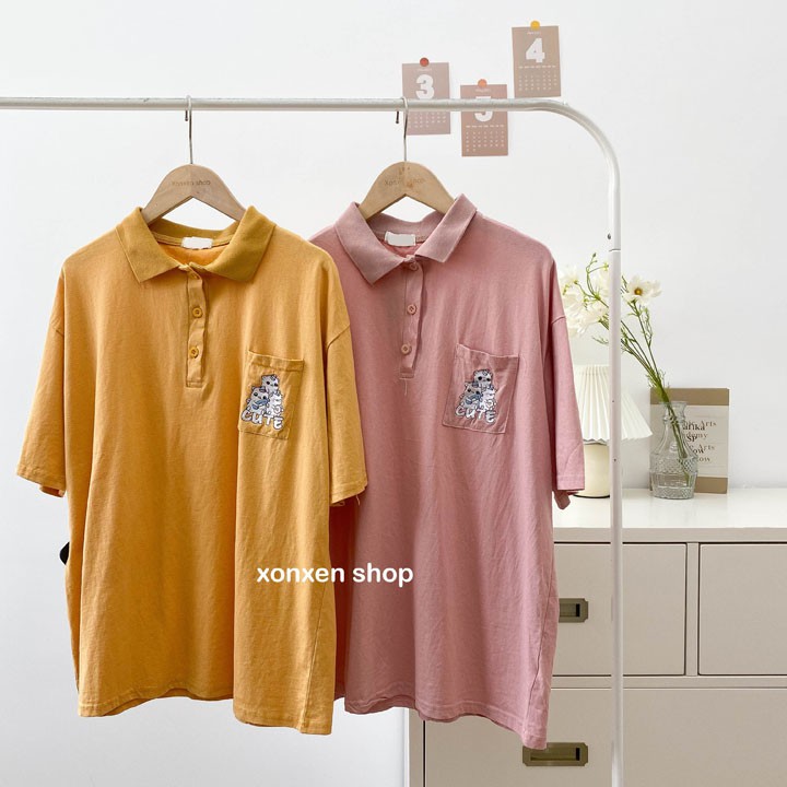 Polo nữ áo thun polo dễ thương chất cotton thoáng mát XONXEN SHOP free size mã 1125