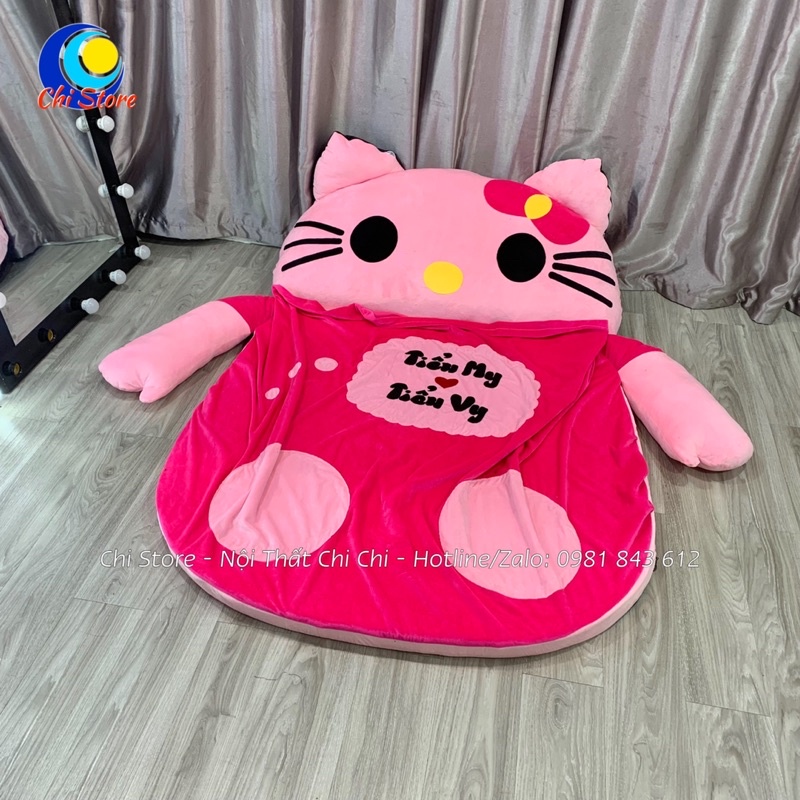 Giường Ngủ Hình Thú Đáng Yêu Dành Cho Bé Kích Thước 1m1x1m6, Nệm Thú Bông Handmade Cao Cấp