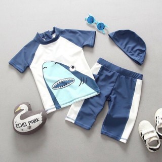 Set bơi rời Shark bé trai- cá mập xanh