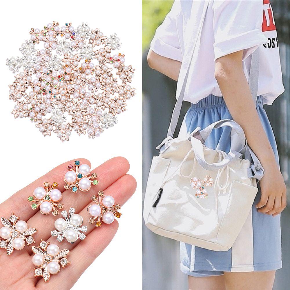 BORAG Bộ 10 Nút May Quần Áo Hình Nón Đính Pha Lê