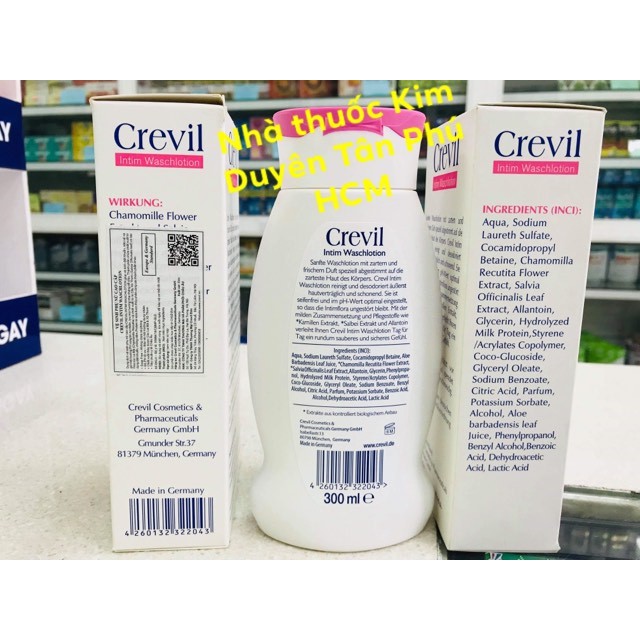 CREVIL 300ML SE KHÍT VÀ LÀM HỒNG CÔ BÉ, DDVS VE CAO CAP