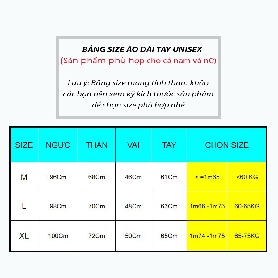 Áo Thun Nam Nữ Dài Tay Unisex. Áo thu đông trơn tay dài cổ tròn basic giữ nhiệt form vừa | BigBuy360 - bigbuy360.vn