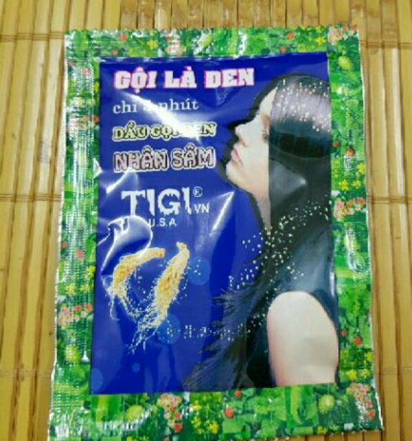 Dầu gội đen tóc 15k 5 gói.