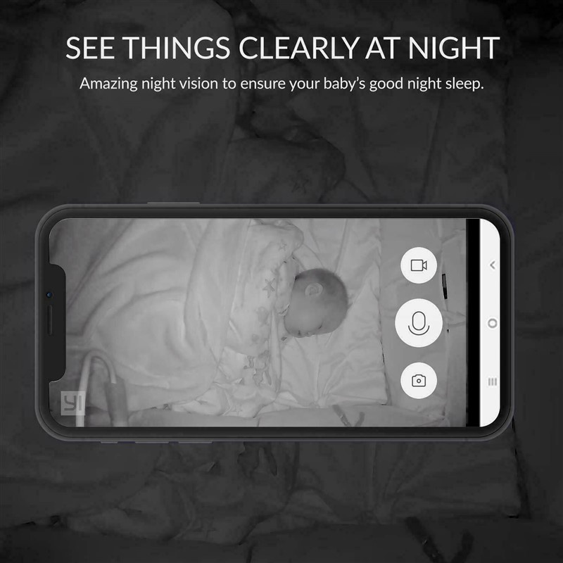 Camera Kami by YI Smart Baby Monitor, Full HD 1080p, Tích Hợp AI, Bản Quốc Tế