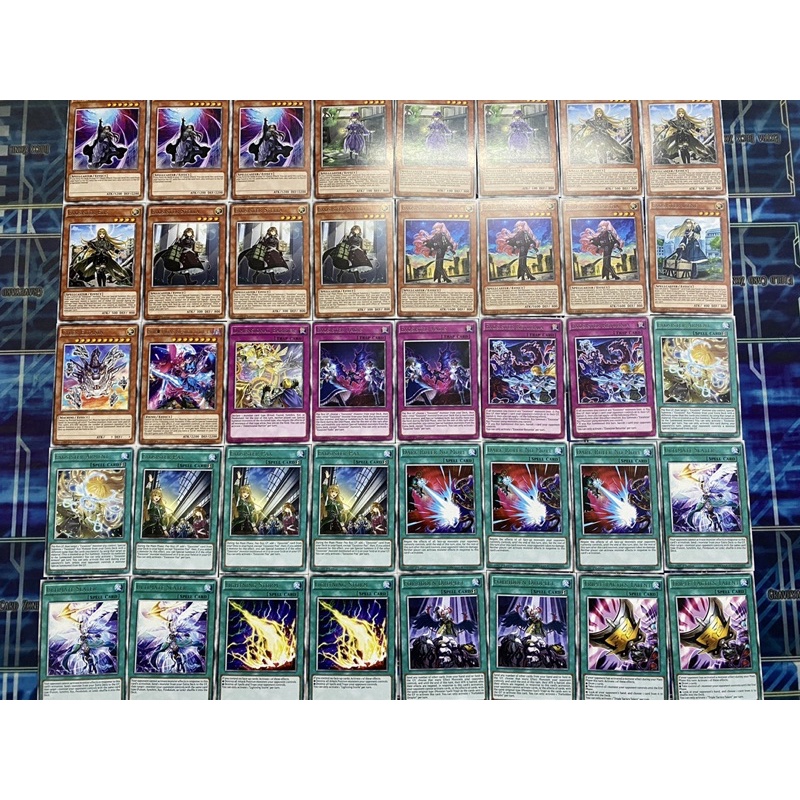 Bộ bài in Exosister,65 lá cả Extra deck-In 2 mặt.