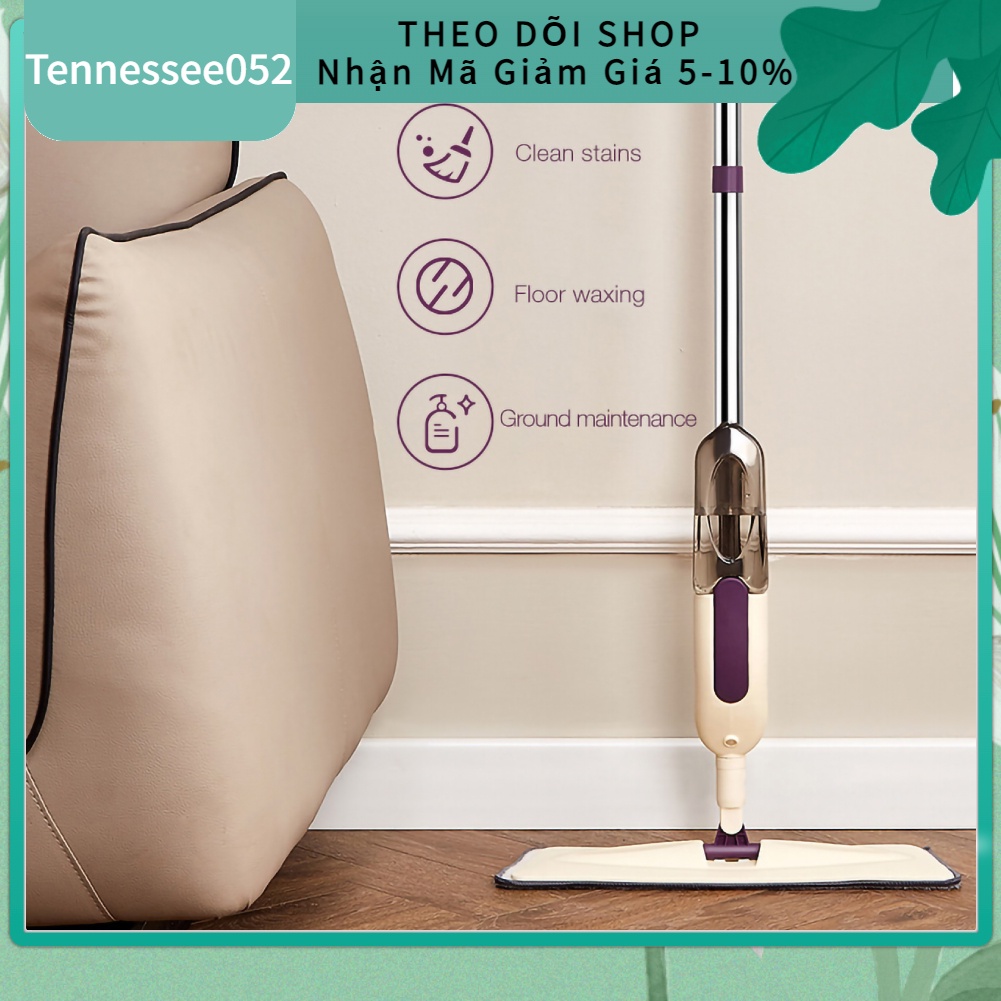 Cây lau nhà phun nước diện tích rộng 98cm thiết kế gọn nhẹ với bình 400ml