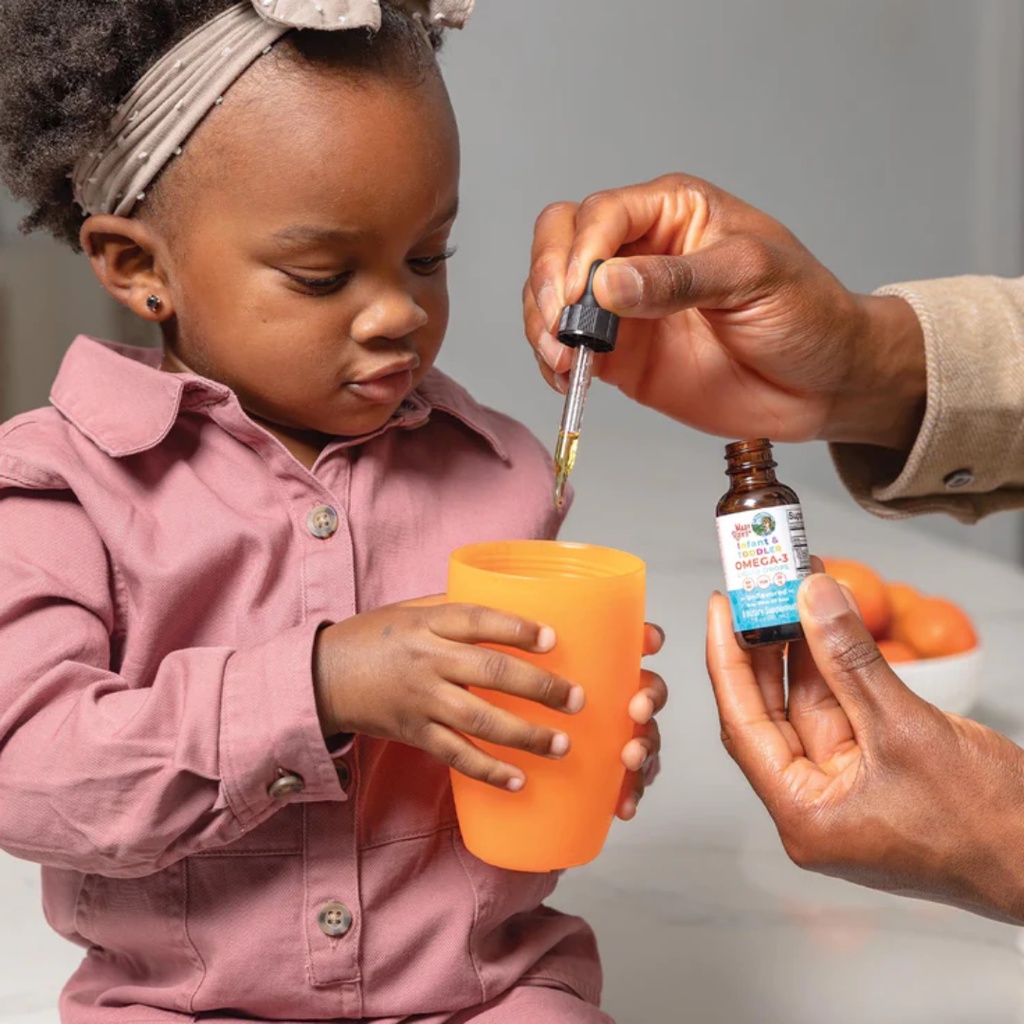 Omega 3 DHA thuần chay từ tảo cho bé sơ sinh & trẻ em 6thang-3 tuổi Mary Ruth’s Infant & Toddler Omega-3 Liquid Drops.