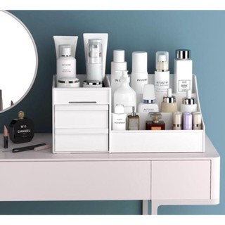 Kệ Đựng Mỹ Phẩm Để Bàn 3 Tầng Nhiều Ngăn- Khay Đựng Đồ Trang Điểm Mini Có Ngăn Kéo Siêu Tiện Dụng