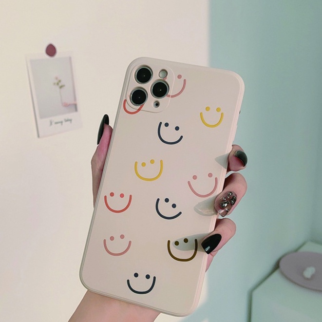 Ốp điện thoại hình mặt cười dễ thương #893-1 cho iPhone 11 Pro Max X Xr Xs Max 7 8 Plus Se 2020 12 pro max