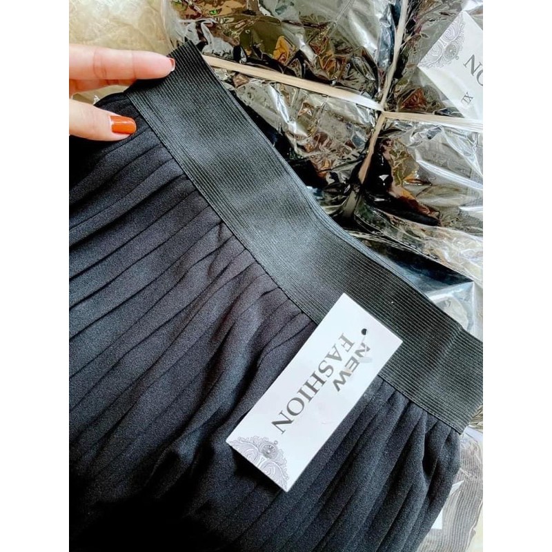 CHÂN VÂY XẾP LI DÀI KÈM HÌNH THẬT ❌