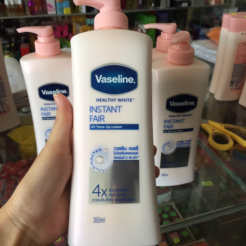 Sữa Dưỡng Thể Vaseline Healthy White Instant Fair 350ml 4X