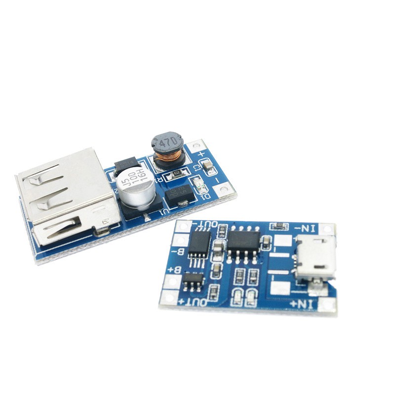 Bảng Mạch Cung Cấp Nguồn 0.9v ~ 5v 600ma Mini Dc-dc + Mô Đun Sạc Pin 1a Tp4056