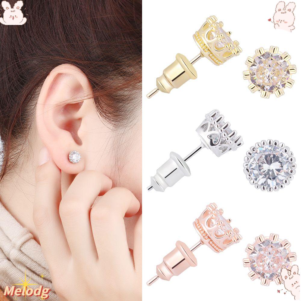 1 Đôi Khuyên Tai Zircon Lấp Lánh Thời Trang Cho Nữ