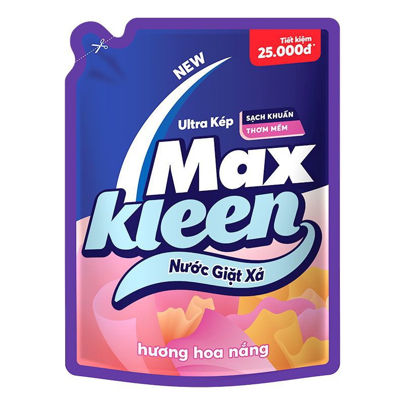 Nước Giặt Xả Maxkleen Hương Hoa Nắng 2.4KG