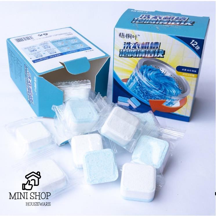 Hộp 12 Viên Tẩy Vệ Sinh Lồng Máy Giặt