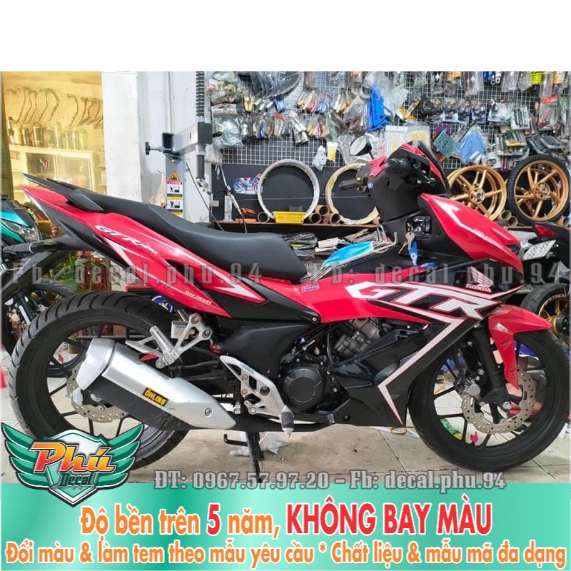 Tem rời Winner X GTR đỏ đen trắng -1