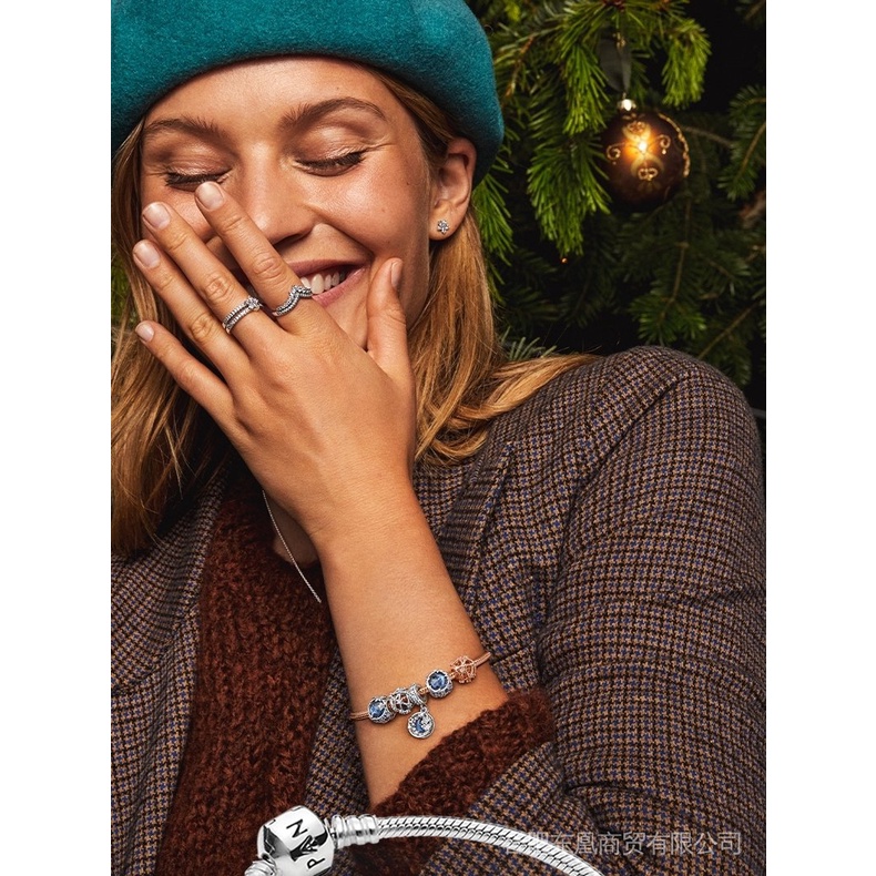 Bộ Vòng Đeo Tay Pandora Sao Lấp Lánh zt1005 Thích Hợp Làm Quà Tặng Cho Bạn Gái
