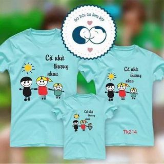 Áo gia đình mẫu cả nhà thương nhau