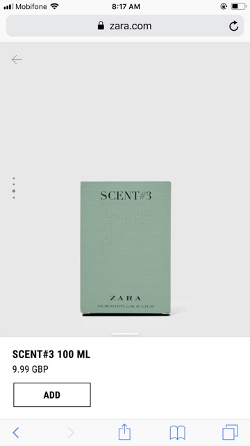 12.12 SALE ĐỈNH CAO 𝐂𝐇Ấ𝐓 🌻 Nước Hoa nam zara scent #3 . Chính Hãng Có BH 🌻 . ! new : . .. : ༢ ) ˇ .