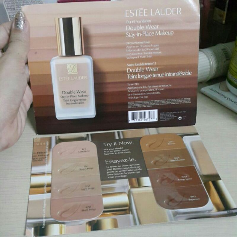 sample kem nền estee lauder double wear
