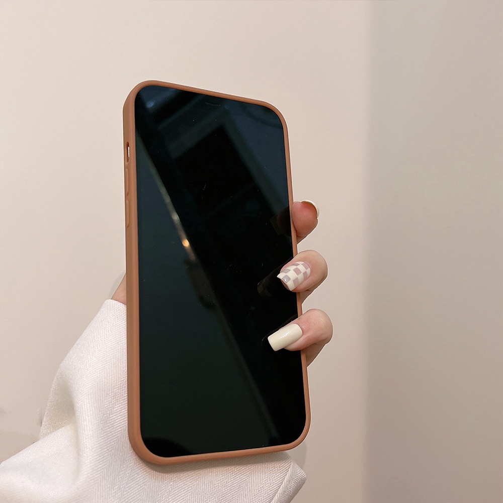 Ốp điện thoại TPU dẻo hình trái tim màu trơn cho iPhone 11 Pro Max X Xr Xs Max 7 8 Plus Se 2020 12 pro max 12 mini