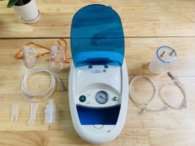 Máy Xông Hút Mũi Họng CAO CẤP 2in1 AG Life Cải Tiến 2019 Có Đồng Hồ Hiện Thị Điều Chỉnh Áp Lực Hút