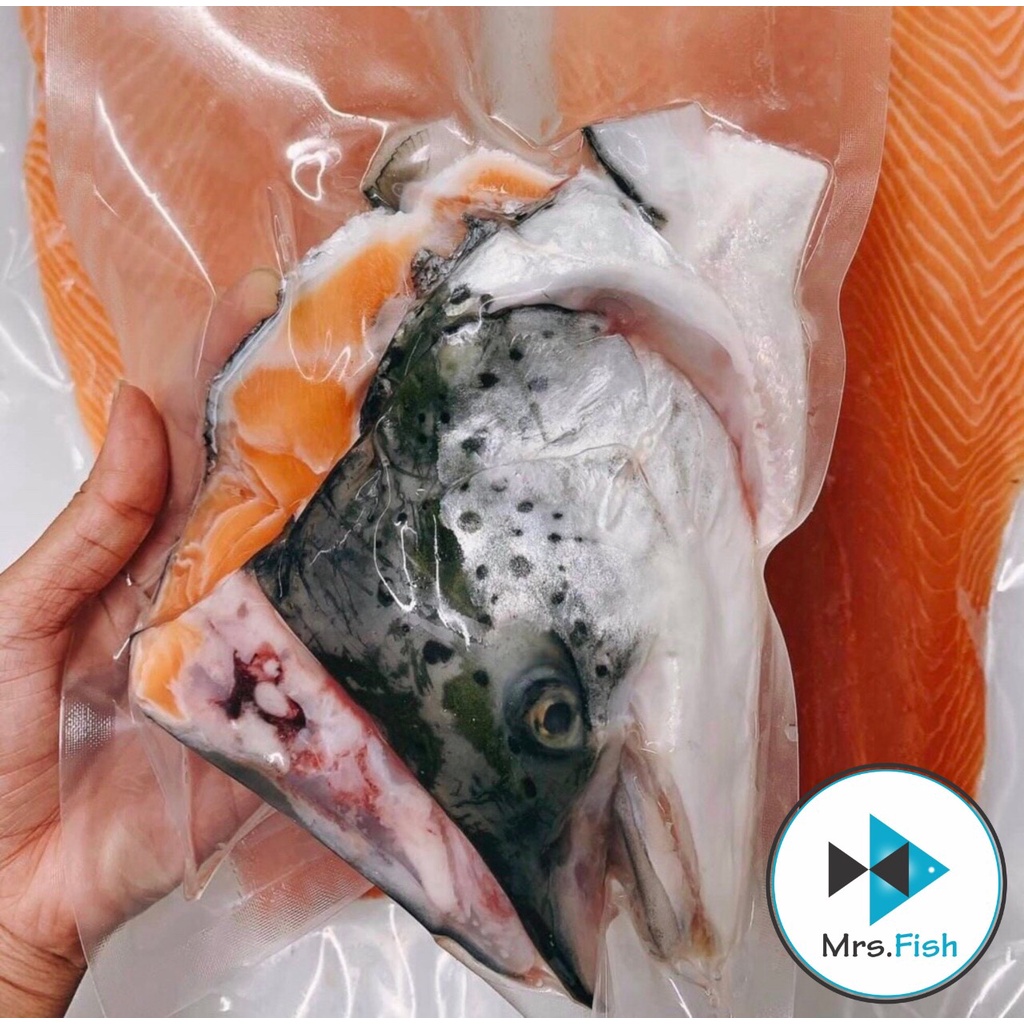 Bộ đầu xương Cá Hồi Tươi  Nauy