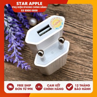 Củ sạc iphone dẹt zin bóc máy⚡️chính hãng apple⚡️bh 12 tháng-1 đổi 1