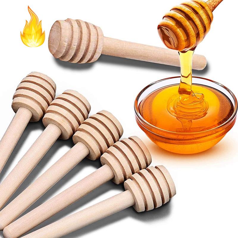 Bộ 10 cây khuấy mật ong bằng gỗ