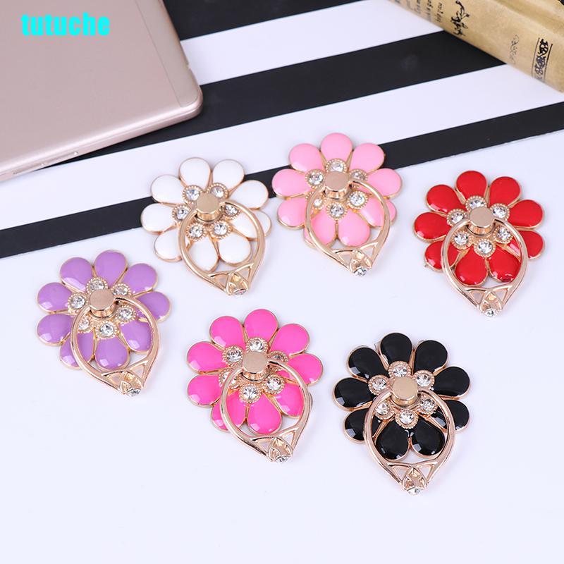 tutu Flower finger ring smartphone colorful metal stand holder phone holder stand