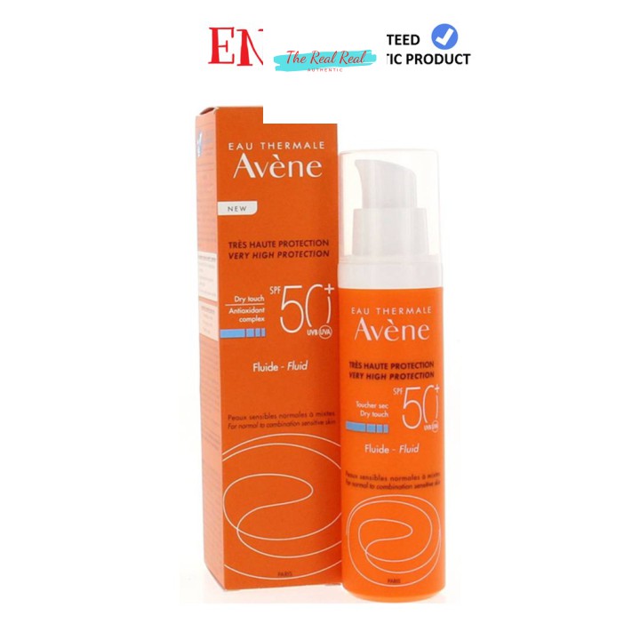 [Mã giảm giá mỹ phẩm chính hãng] Kem chống nắng Avene Dry Touch Fluide SPF50+ 50ml