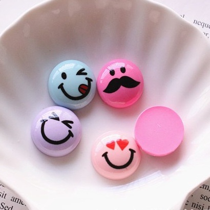 Charm (C173) slime/ Dụng Cụ Charm Trang Trí [Ko Keo &amp; Nút] Biểu tượng Mặt Cười (2.0 cm x 2.0 cm)