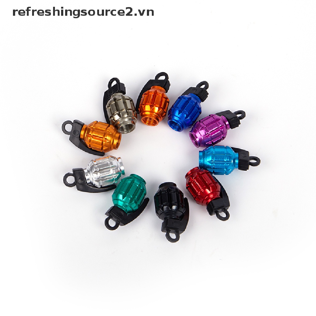 Bộ 2 Nắp Van Bánh Xe Bằng Nhôm Chuyên Dụng Cho Xe Mô Tô / Xe Hơi / Xe