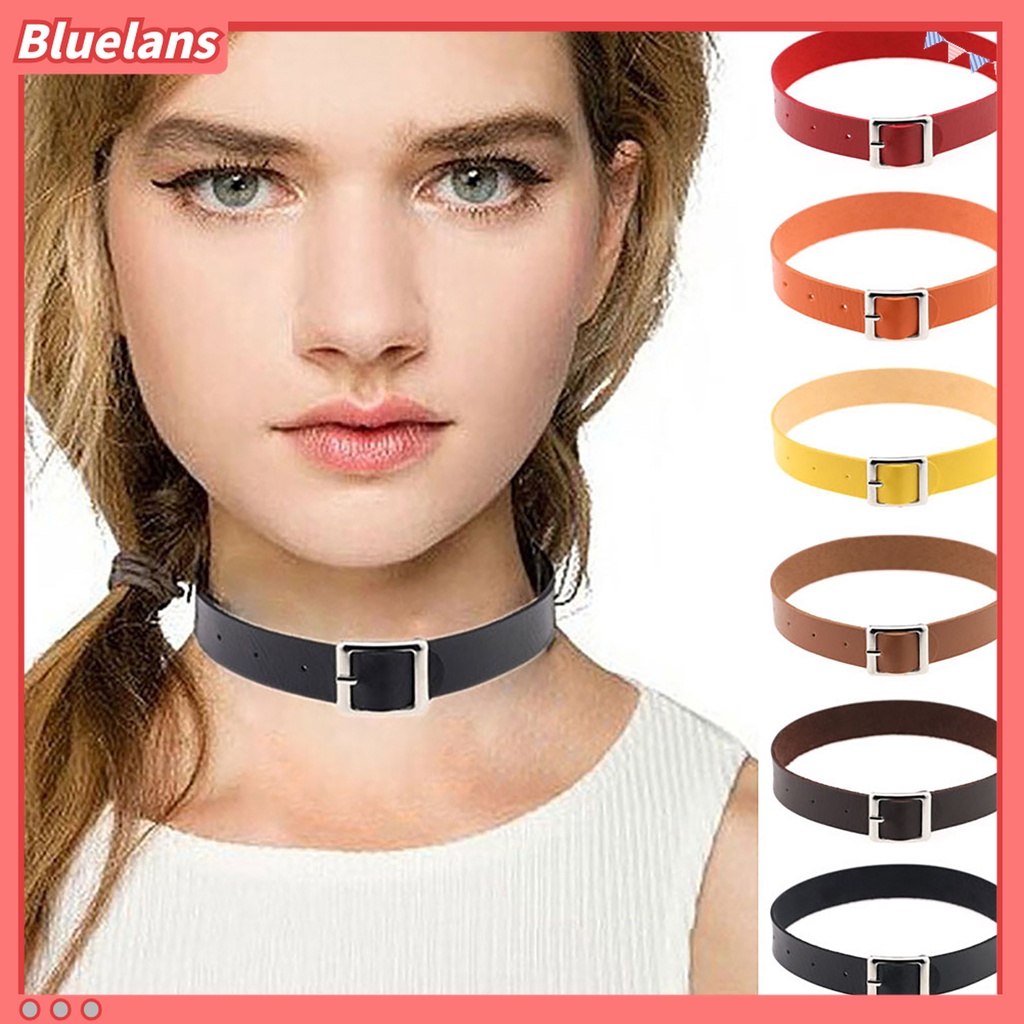 Vòng cổ Choker giả da kiểu dáng cá tính