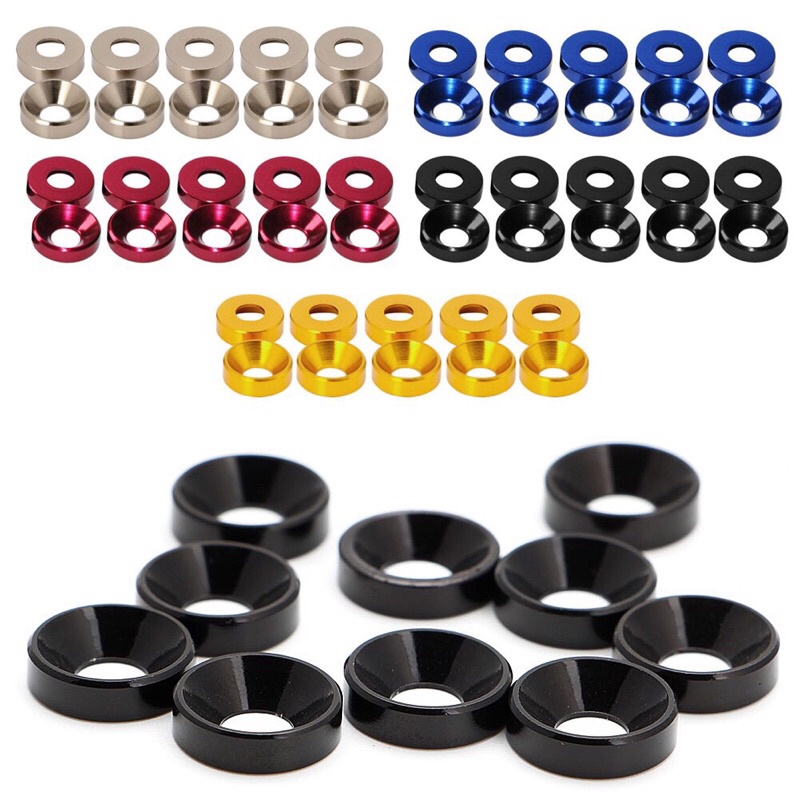 Bộ 10 long đền M2.5 M3 nhôm MN99 MN99s MN86 WPL C24 HSP ZD RACING WLTOYS