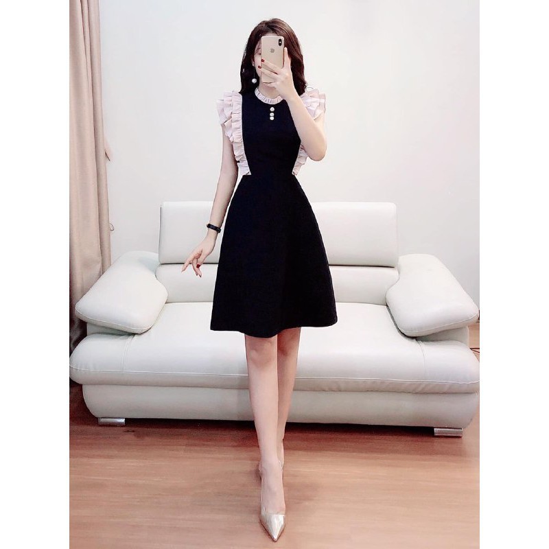 [ xả kho ] MiD Đầm dáng xòe V1250 bánh bèo thiết kế Mie Design kèm ảnh thật