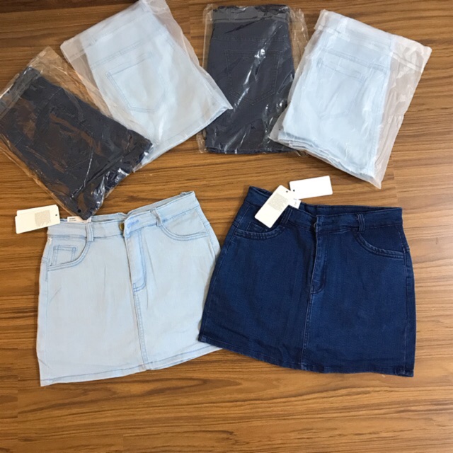 [KHO SỈ SLL] Chân váy jean mẫu mới bao hot- chân váy có quần trong