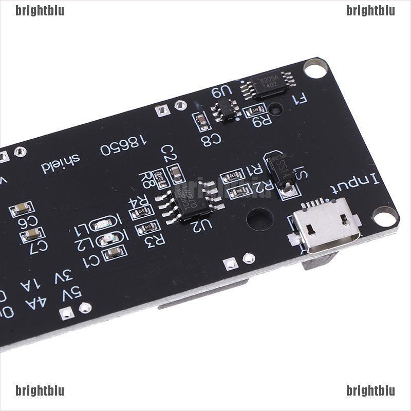 brightbiu 18650 Battery Charge Shield Board V3 USB Port Type-A 0.5A For Arduino Charge