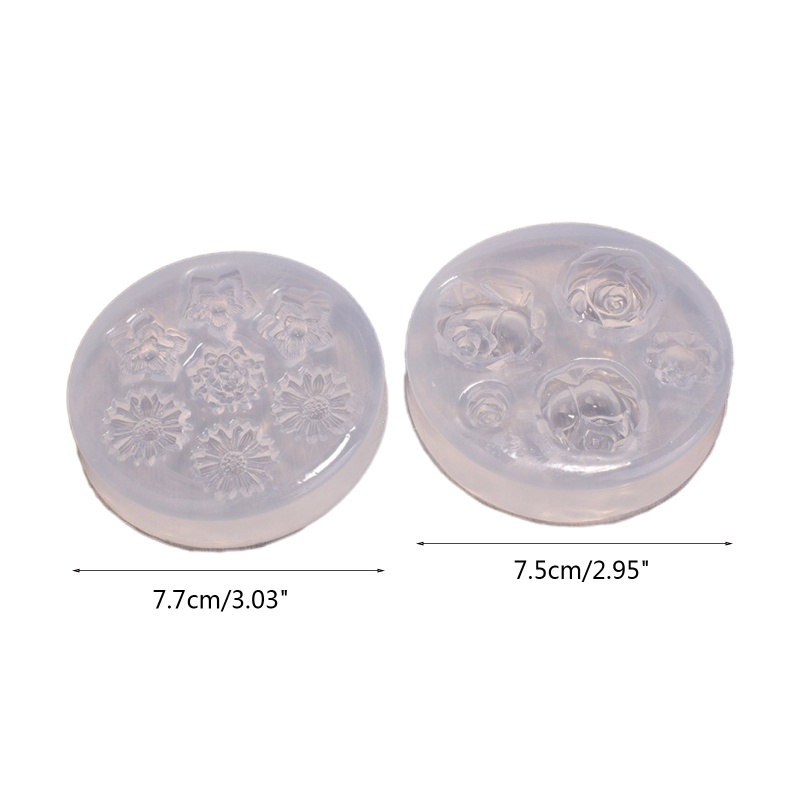 Sa 1 / 2 Khuôn Silicone Tự Làm Mặt Trang Sức Tiện Lợi