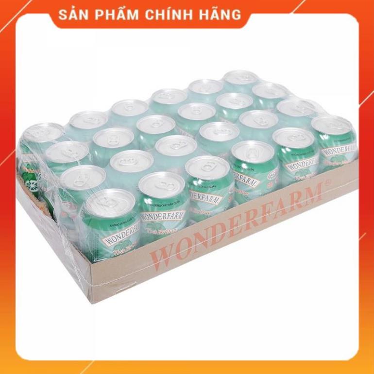 THÙNG 24 LON TRÀ BÍ ĐAO WONDERFARM 310Ml