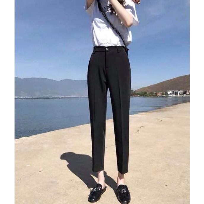 Quần dài lưng chun sau nữ (kèm ảnh thật)