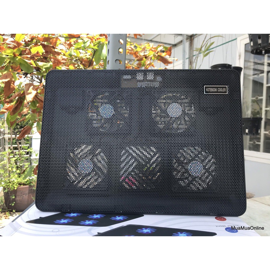 ĐẾ LAPTOP V5 LED 5 FAN