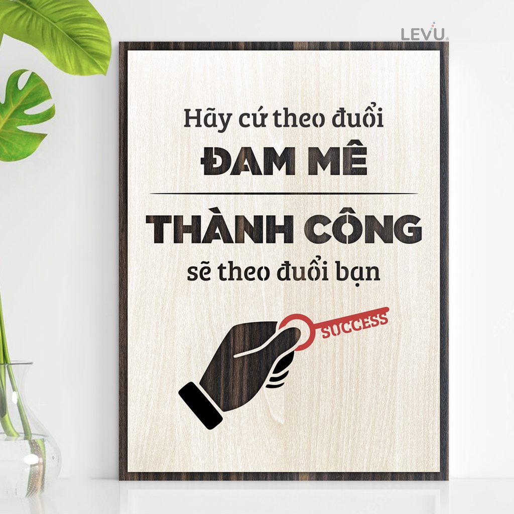 Tranh Gỗ Truyền Cảm Hứng LEVU061 truyền lửa sáng tạo trong teamwork