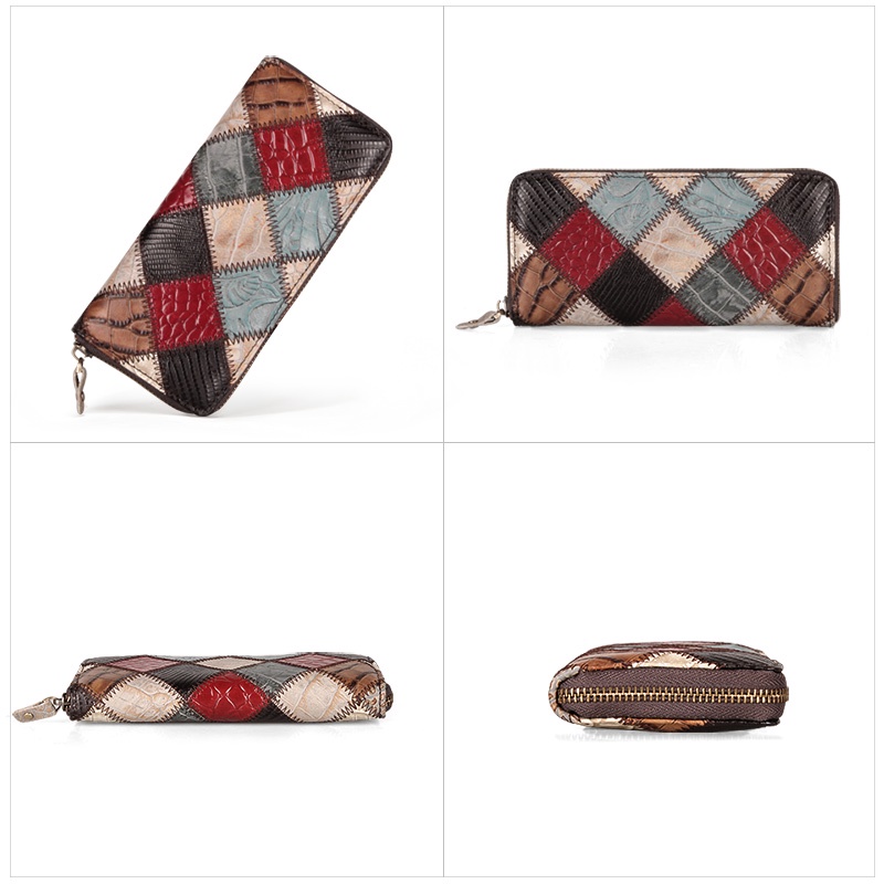 Ví da bò COBBLER LEGEND dáng dài có khóa kéo thời trang cho nữ