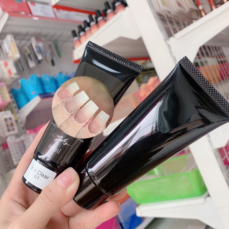 Gel tip ,gel gôm đắp móng,vá móng màu clear 60ml