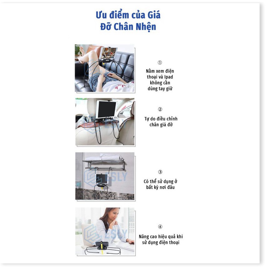 Worldmart - Giá Đỡ Điện Thoại và IPad Chân Nhện EASYR