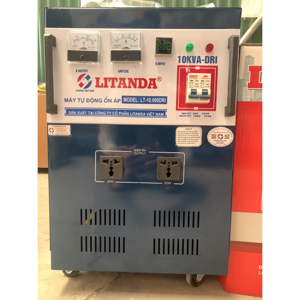 Ổn Áp Lioa 10KVA 10KW 10KG 1 Pha Dải 90V-250V Đời Mới Nhất