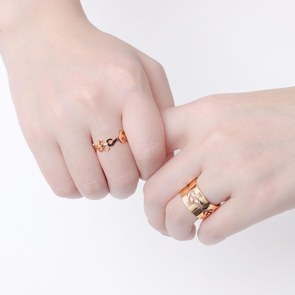 WATTLE Nhẫn Đính Hôn Hình Ngọn Lửa Thời Trang Cho Nữ