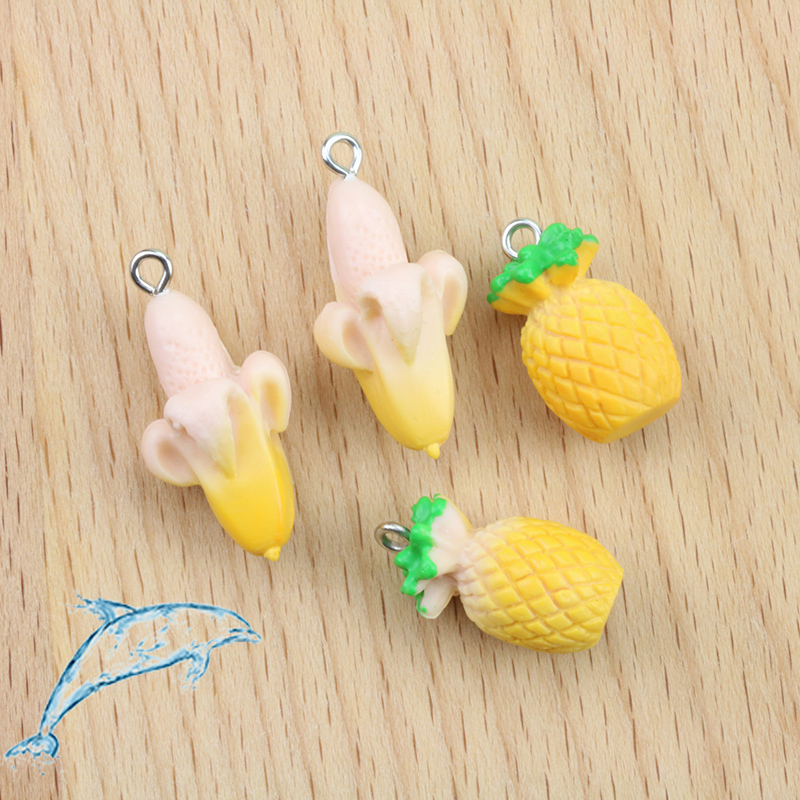 Bông Tai Cao Su Mềm Hình Trái Cây Thời Trang diy