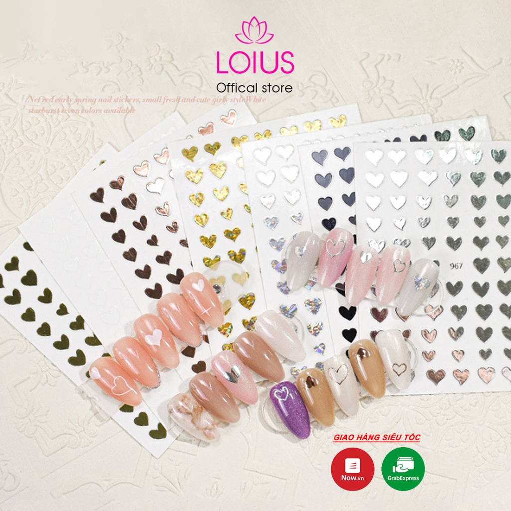 Sticker nail, hình dán móng 3D ( Bảng 1 )